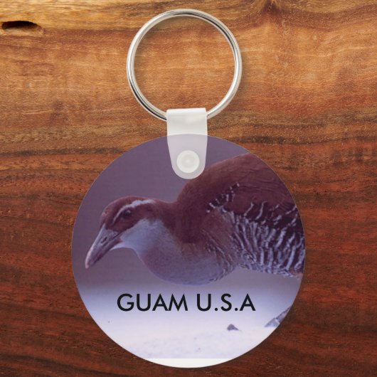 Guam Koko vogelsleutelketen Sleutelhanger (Voorkant)