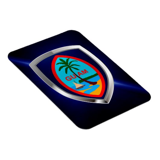Guam Mettalic Emblem Magneet (Rechterzijde)