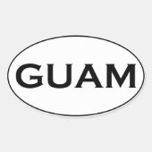 GUAM OVALE STICKER (Voorkant)