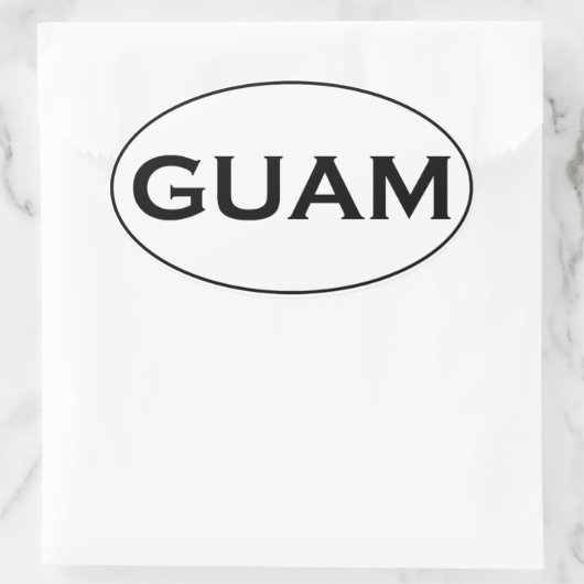 GUAM OVALE STICKER (Tas)