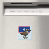 Guam Rail met vlag Magneet (Insitu (Vaatwasser))