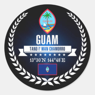 Guam Ronde Sticker