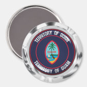 Guam Round Emblem Magneet (Voorkant / Achterkant)
