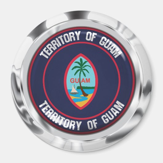 Guam Round Emblem Magneet (Voorkant)