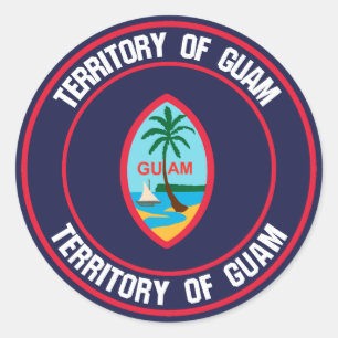 Guam Round Emblem Ronde Sticker