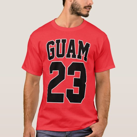 GUAM RUN 671 Basketball Superstar 23 T-shirt (Voorkant)