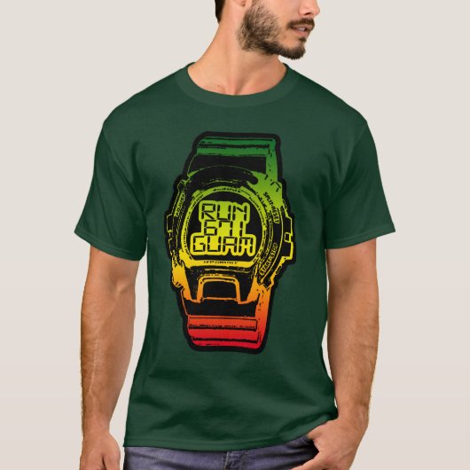 GUAM RUN 671 Chamorro Time Reggea Shock Watch T-shirt (Voorkant)