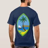 GUAM RUN 671 Guahan USA Flag Seal Green T-shirt (Achterkant)