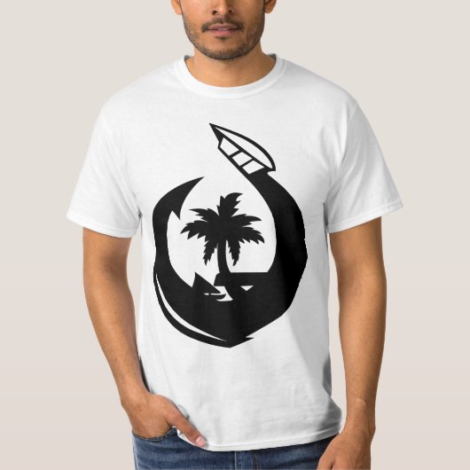 GUAM RUN 671 Hook & Seal Black T-shirt (Voorkant)