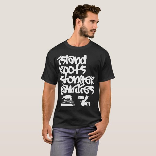 GUAM RUN 671 Island Roots Stronger Families T-shirt (Voorkant volledig)