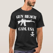 GUAM RUN 671 Pistool Beach T-shirt (Voorkant)