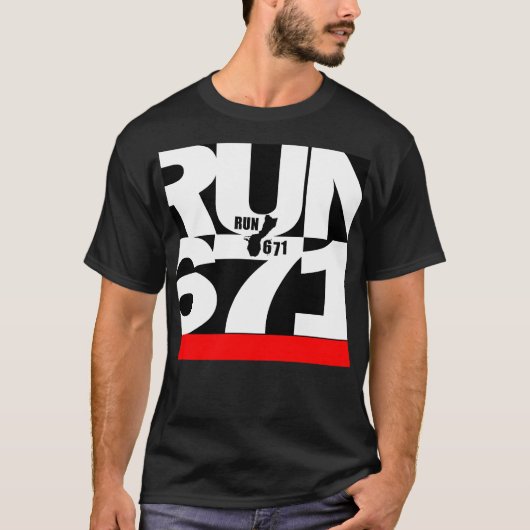 GUAM RUN 671 UIT DE DOOS T-SHIRT (Voorkant)