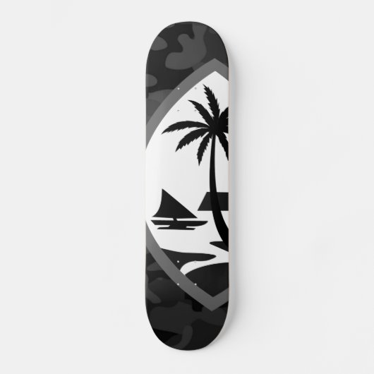 GUAM RUN 671 Urban Camo Seal White Persoonlijk Skateboard (Voorkant)