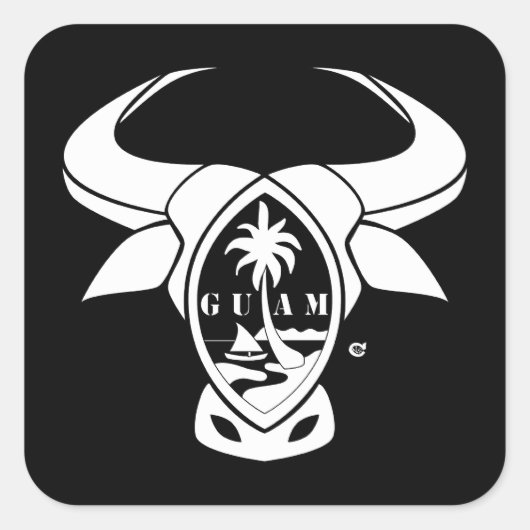 Guam Seal Caribou sticker SQ-LG (Voorkant)