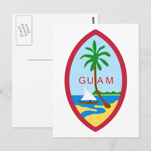 Guam Seal GU Briefkaart (Voorkant / Achterkant)