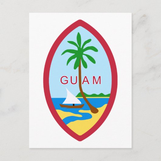 Guam Seal GU Briefkaart (Voorkant)