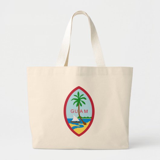 Guam Seal GU Grote Tote Bag (Voorkant)