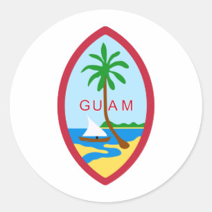 Guam Seal GU Ronde Sticker