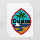 Guam Seal Open Boek Kaart (Voorkant / Achterkant)
