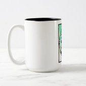 Guam Seal w Sun Rays Tweekleurige Koffiemok (Links)