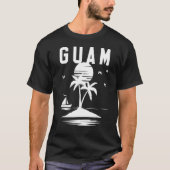 Guam Seal Zwart N Wit T-shirt (Voorkant)