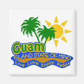 Guam State of Mind magneet (Voorkant)