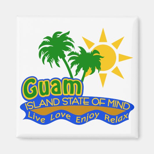 Guam State of Mind magneet (Voorkant)