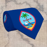 Guam Stropdas, zakelijke mode VS, Guamaniaanse vla Stropdas<br><div class="desc">Stropdas: Patriottische Guamaniaanse vlag mode en Guam business design VS - hou van mijn land,  kantoor draag,  reizen,  nationale patriotten/sportfans</div>