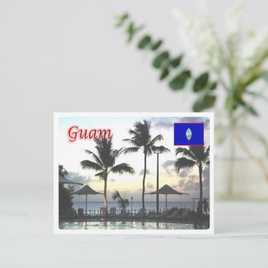 Guam - Sunset - Briefkaart (Staand voorkant)