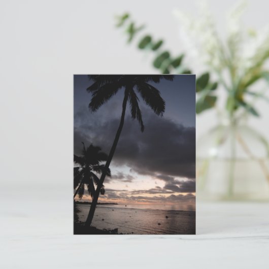 Guam Sunset Briefkaart (Staand voorkant)