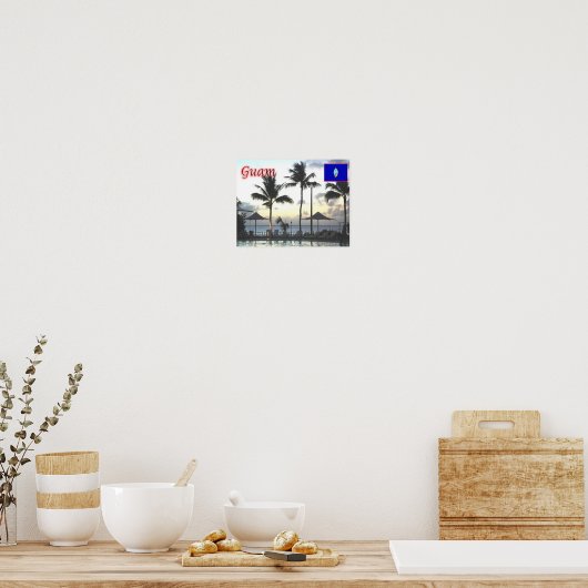 Guam - Sunset - Poster (Keuken)