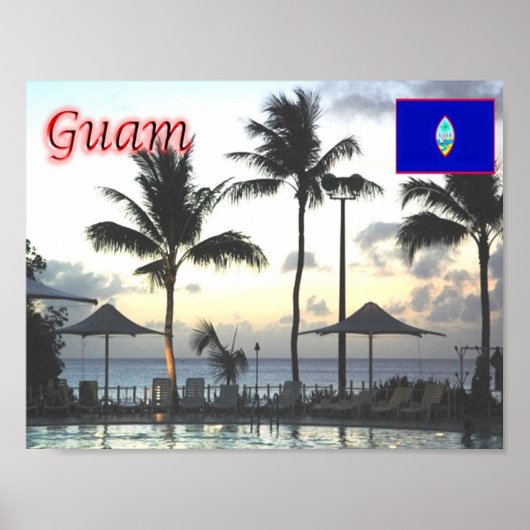 Guam - Sunset - Poster (Voorkant)