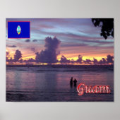 Guam - Sunset - Poster (Voorkant)