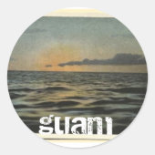  Guam Sunset Ronde Sticker (Voorkant)