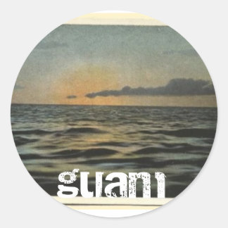 Guam Sunset Ronde Sticker