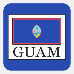 Guam Vierkante Sticker