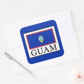 Guam Vierkante Sticker (Envelop)