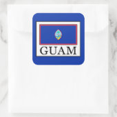 Guam Vierkante Sticker (Tas)