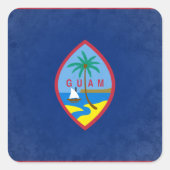 Guam Vierkante Sticker (Voorkant)