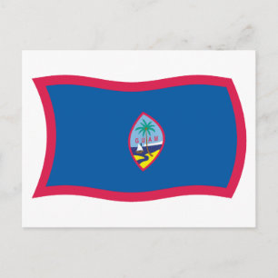 Guam Vlag Ansichtkaart Briefkaart