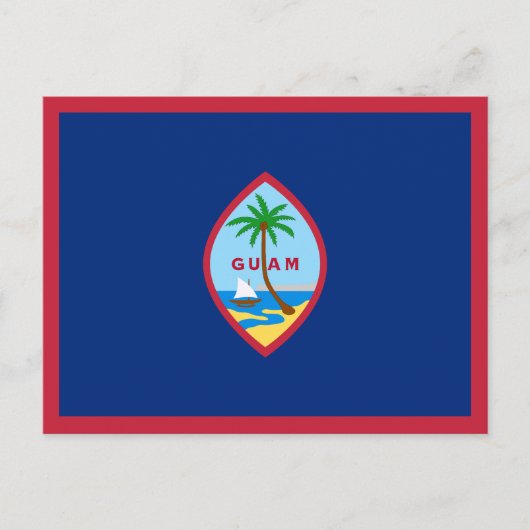 Guam Vlag Briefkaart (Voorkant)