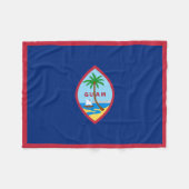 Guam-vlag Fleece Deken (Voorkant (Horizontaal))