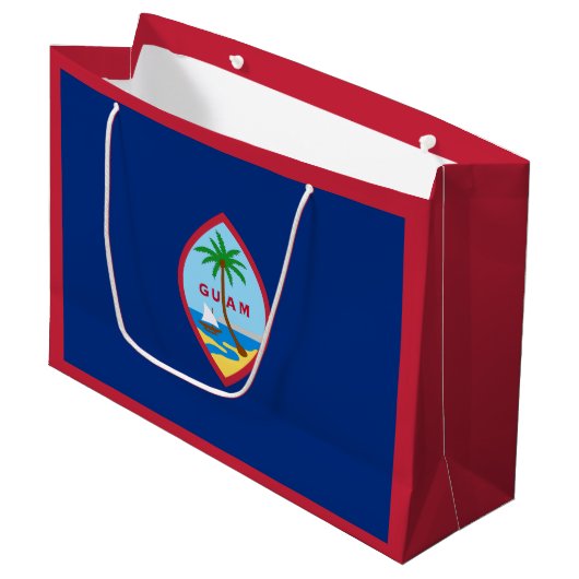 Guam-vlag Groot Cadeauzakje (Voorkant Gekanteld)