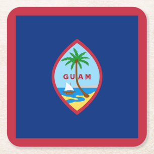 Guam-vlag Kartonnen Onderzetters