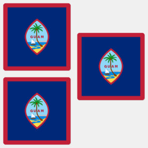 Guam-vlag Labels
