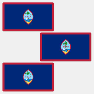 Guam-vlag Labels