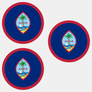 Guam vlag labels