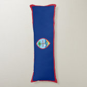Guam-vlag Lichaamskussen (Voorkant Verticaal)