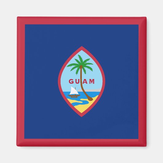 Guam-vlag Magneet (Voorkant)