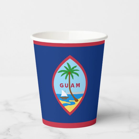 Guam-vlag Papieren Bekers (Links)